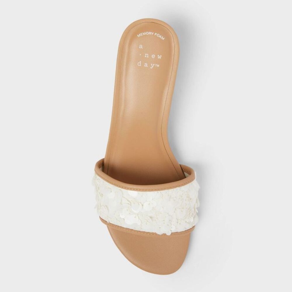 Women’s Kaia Heels with Memory Foam Insole - A New Day Tan 9 - Picture 3 of 4
